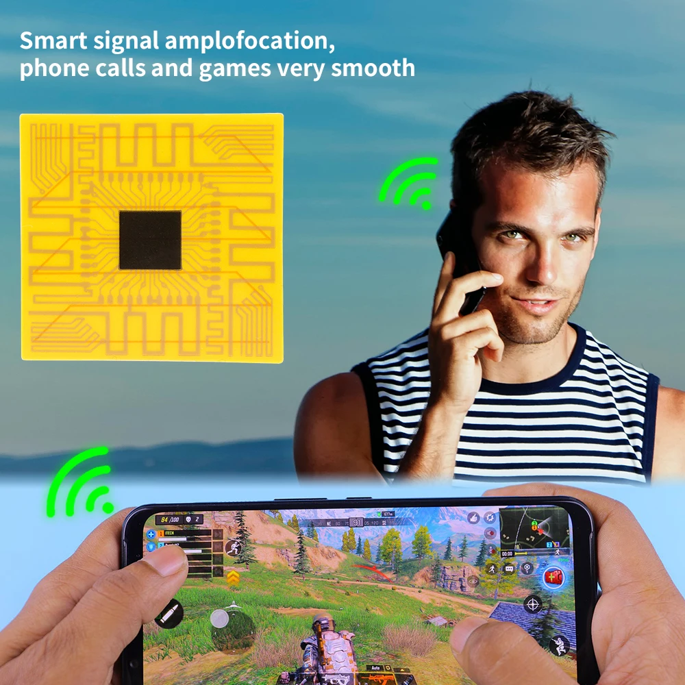10/1 pçs impulsionadores de sinal de antena de telefone móvel universal ferramentas de acampamento portátil amplificador de sinal de smartphone adesivos de aprimoramento