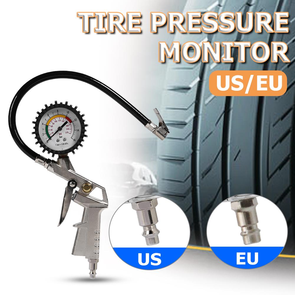 Digitale Tire Inflator Met Manometer, Slang En Chuck Clip Voor Auto Van Vrachtwagen Motorfiets Fiets