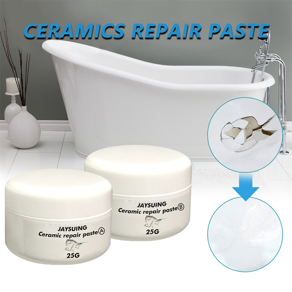 Tub Tile and Shower Repair Kit Porcelain for Crack Chip Ceramic Floor Instant Waterproof Repair Paste for Home Tile Ceramic