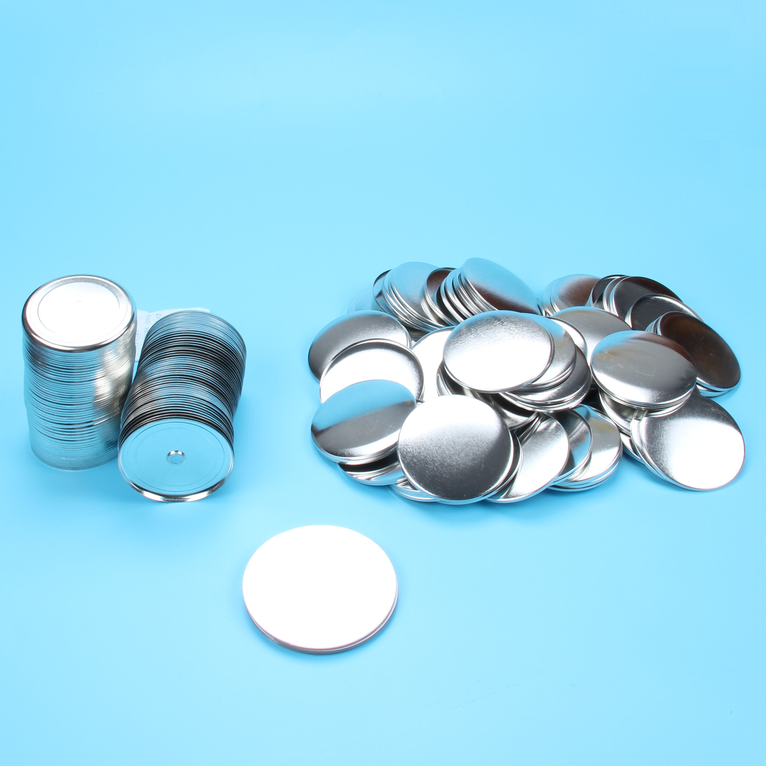 1 "25Mm 100 Sets Sterke Koelkast Dialoogvenster Nd. Magneet Metal Back Button Maker Supply Materials