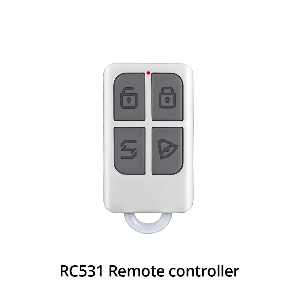 Fuers-sistema de alarma inteligente Tuya para el hogar, alarma antirrobo con WIFI, GSM, con pantalla LCD a Color, Sensor de movimiento de seguridad: RC531