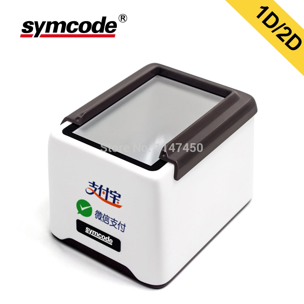 Desktop 1D 2D Barcode Scanner, USB Wired / Bluetooth+2.4G Wireless QRCODE BarCode Reader,Work on Screen Codes for Mobile Payment