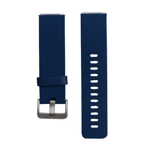 Silicone Rrubber Strap Watchband for Fitbit Blaze Band Replacment Wristband Belt for Correa Fitbit Blaze Bracelet Small Large: Navy / Small