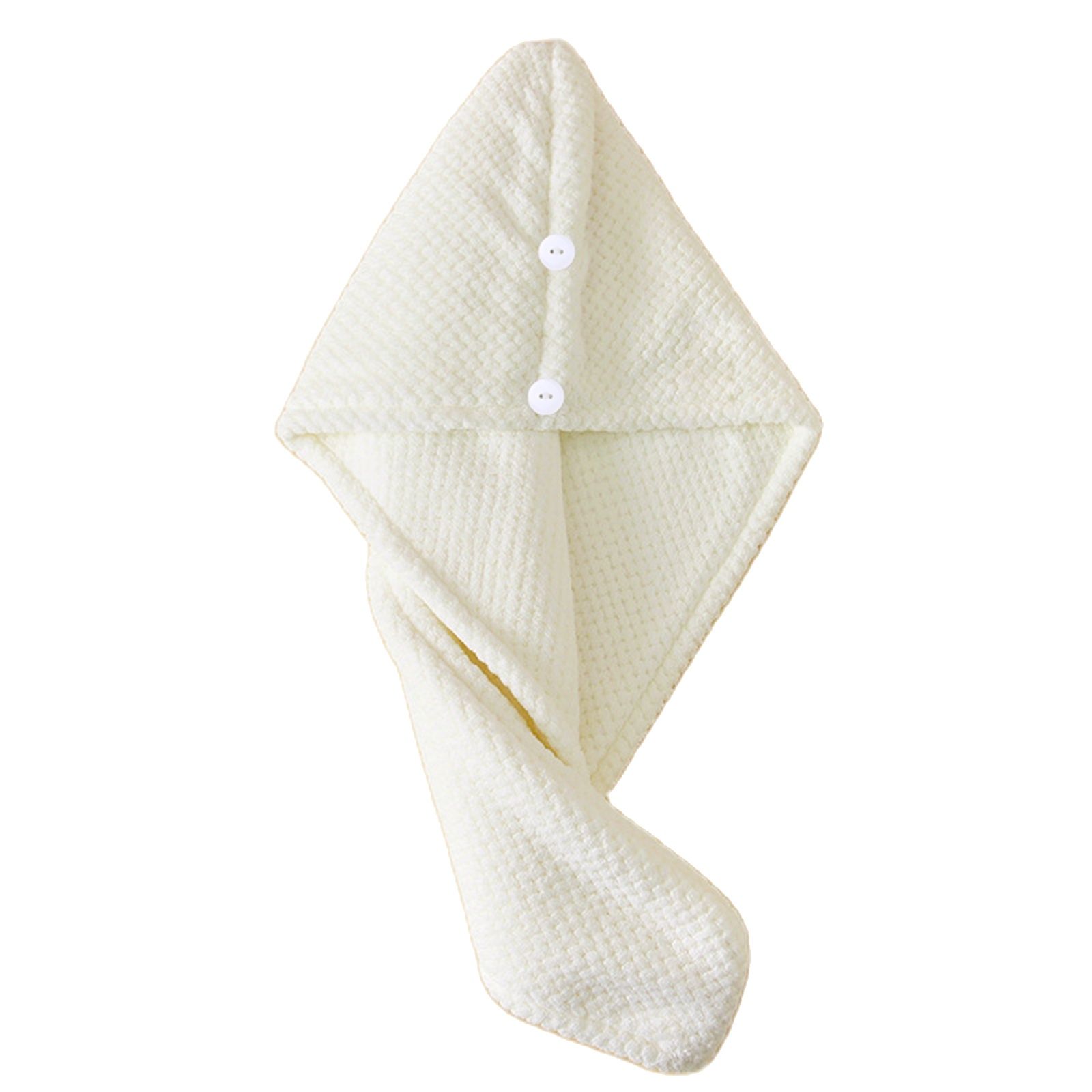 Parel Katoenen Haar Handdoek Wrap Super Absorberend Sneldrogend Haar Handdoeken Microfiber Haar Hoed Caps Voor Drogen Krullend Lang Dik Haar: Beige