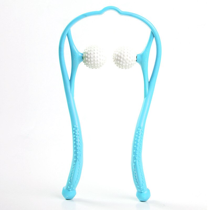 Neck Shoulder Dual Trigger Point Self Massager Pressure Point Therapy Neck Massage Tool Pressure Relieve Hand Roller Massager
