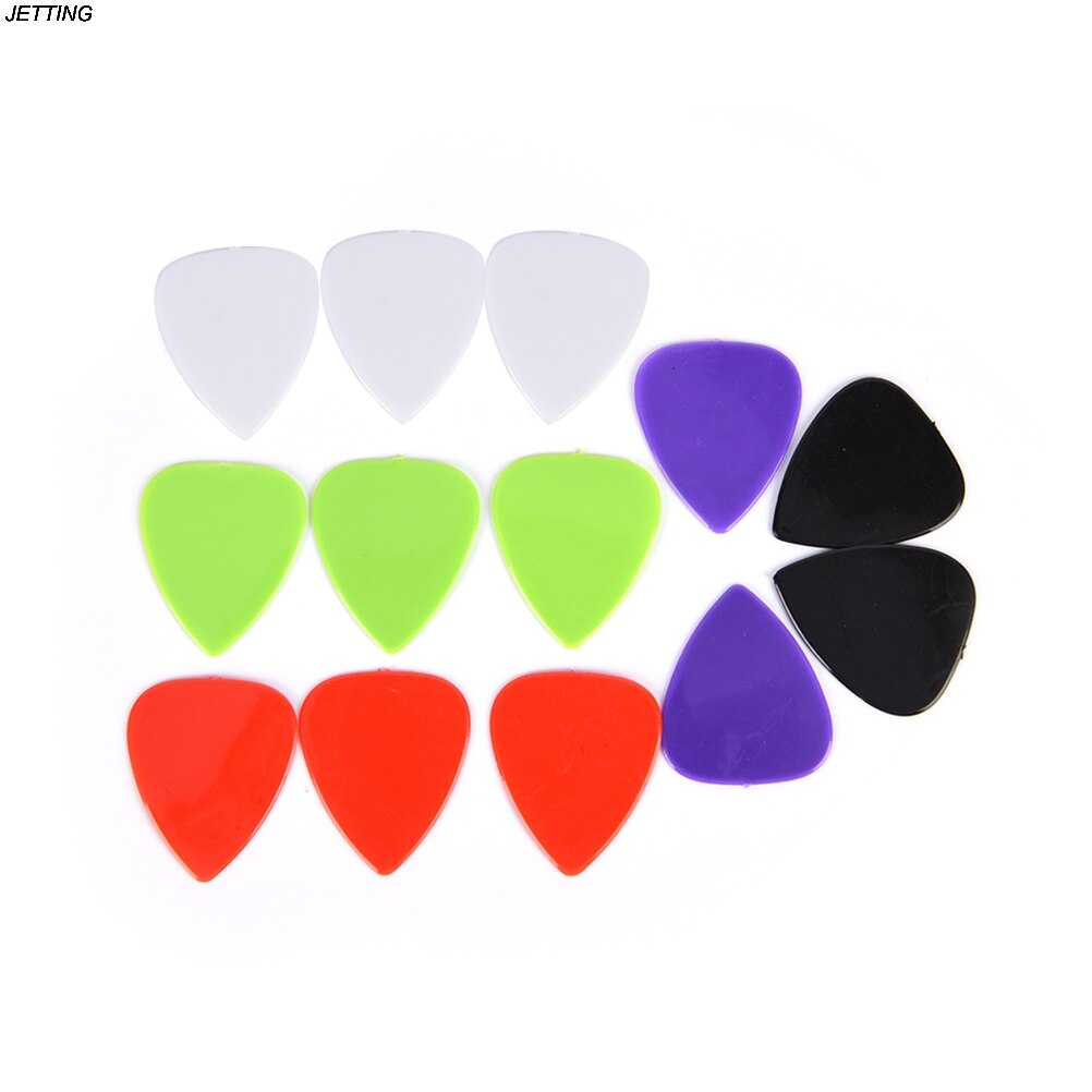 12PCS 0.73mm Acoustic Electric Bass Smooth Guitar Picks Plectrum Guitar picks