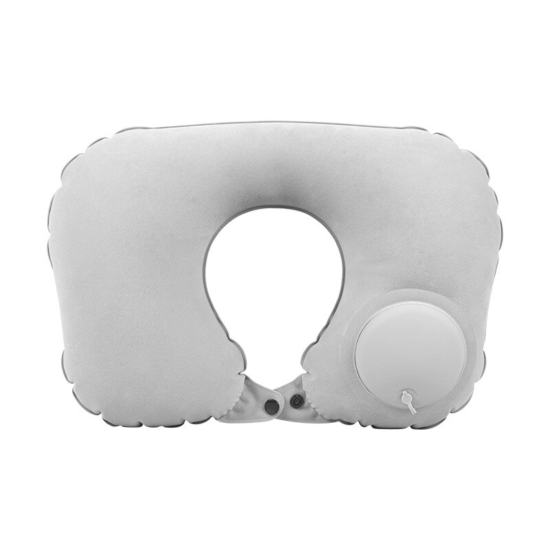 De los 30 niños vuelo dormir almohada reposapiés descansando almohada avión coche autobús almohada inflable de viaje de pie resto almohada pie Pad: Gris claro