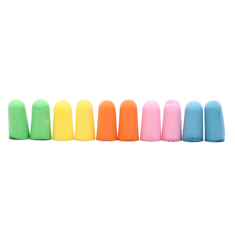 5Pairs Comfort Soft Foam Ear Plugs Tapered Travel Sleep Noise Reduction Prevention Earplugs Sound Insulation Ear Protection