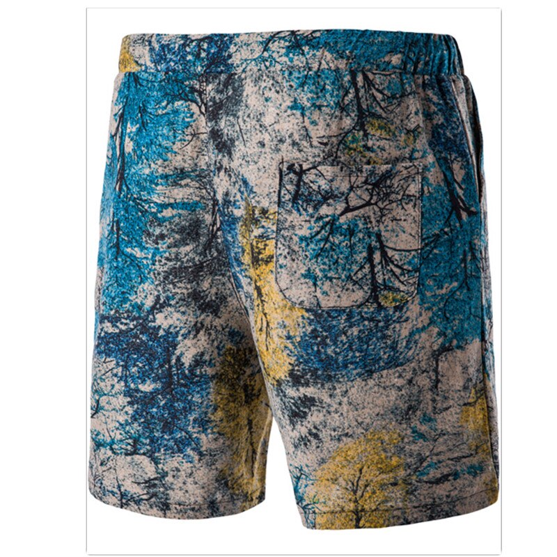 ZOXOZ Korte Broek Heren Shorts Mannen Zomer Leisure stretch korte broek herren Katoen met zakken Wit XL
