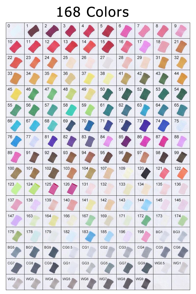 Touchfive Markers 12/24/30/40/60 80/168 Colors For Draw/Sketching/Alcohol/Dual Tip/Marker Sketchbook Artist Supples
