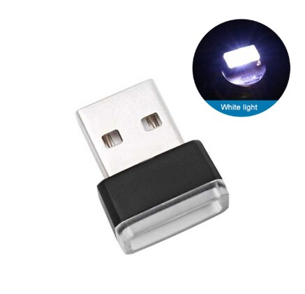 Mini luz LED Interior de Ambiente de coche para Mazda 2 3 5 6 CX-3 CX-4 CX-5 CX-7 Atenza Axela MX5: Blanco