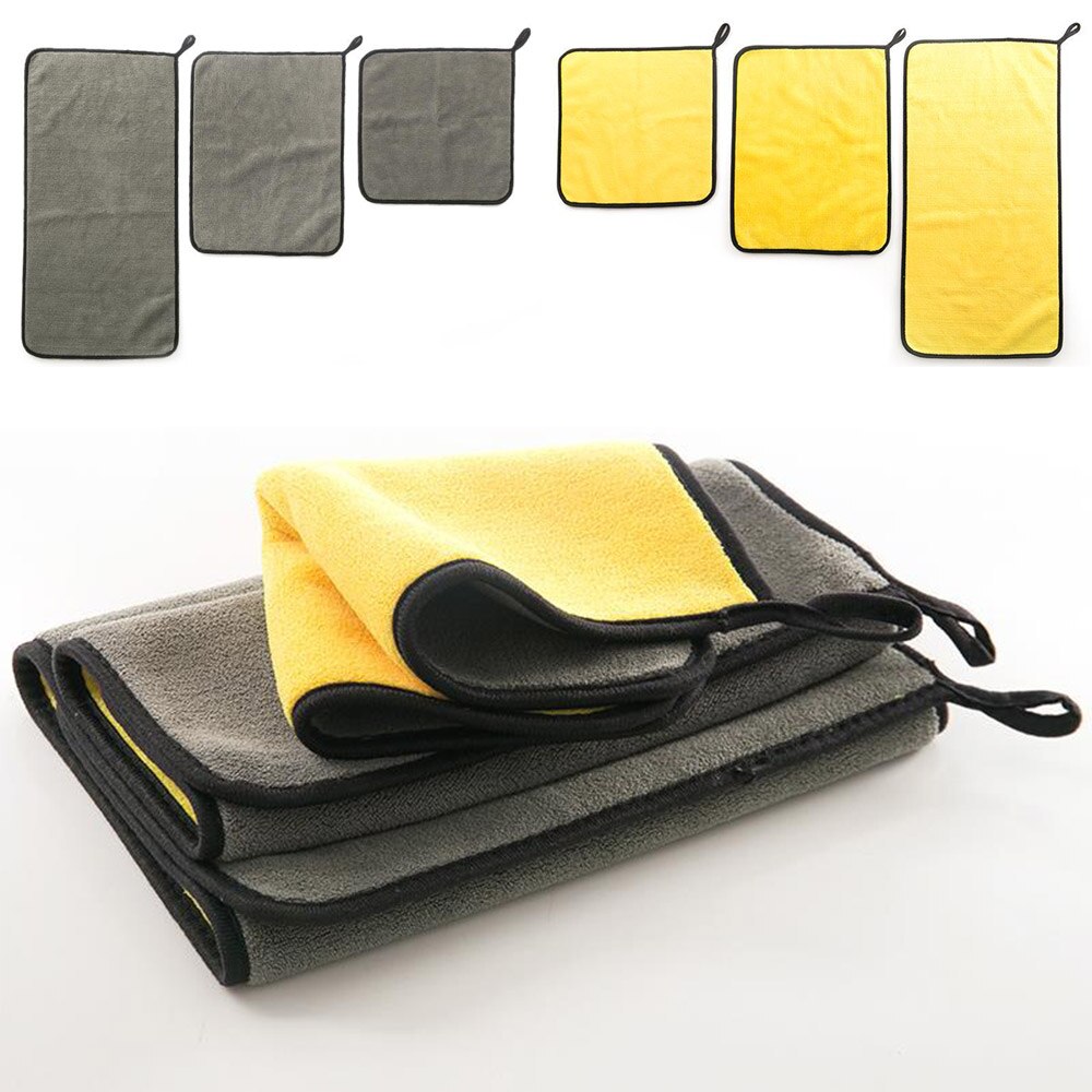 Auto Care Wash Tools 800gsm Polishes Paint Cleaner Thick Plush Microfiber Car Cleaning Microfibre Wax Polishing Detail Detailing