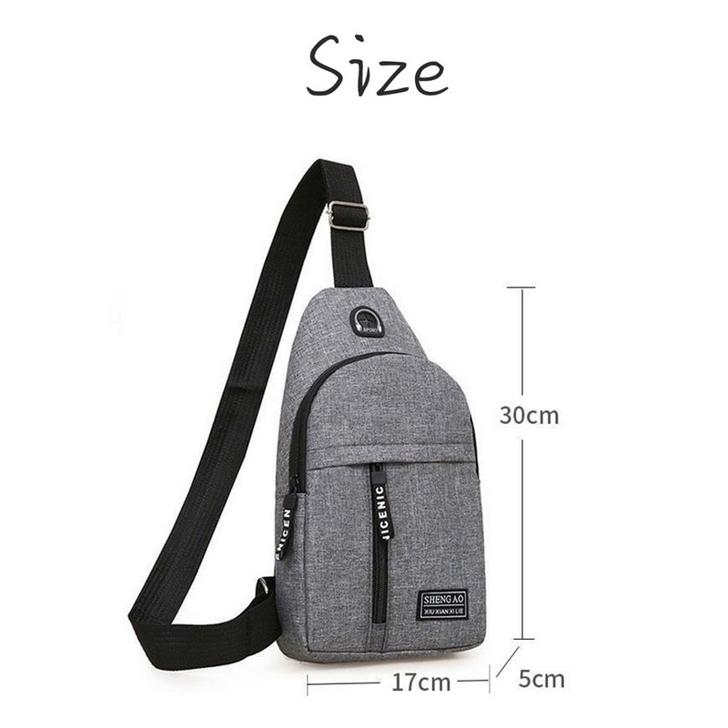 unisex Nylon Waist Packs Sling Bags Crossbody Outdoor Sport Shoulder Chest Daily Picnic Canvas Messenger Pack Bag Bolsa