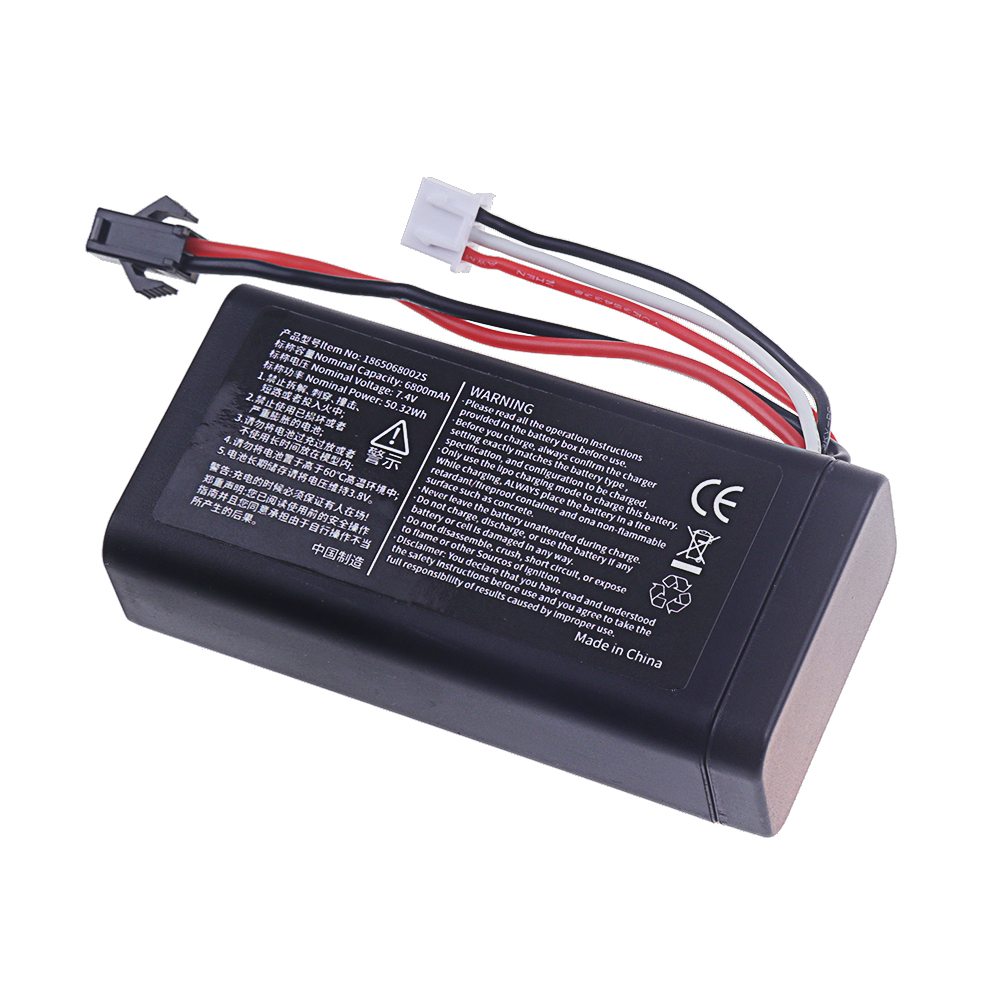 Actualización de batería 6800mAh 7,4 V 18650 para WPL MN99S D90 U12A S033g Q1 H101 H103 Rc barcos coches tanques piezas 2s 7,4 v batería Lipo