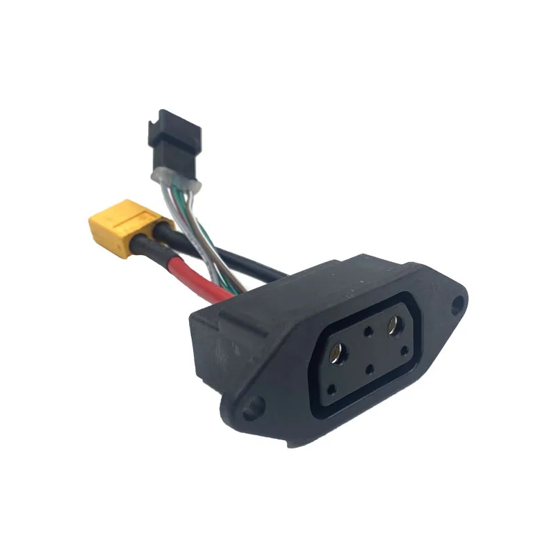 Fit Super Soco Lithium Battery Connector Charger Socket Line Circular Line For Super Soco Tc Ts Tsx Cu: black