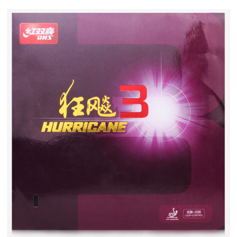 Oryginalna guma robić tenisa stołowego DHS huragan 3, pokrowiec na tenis stołowy/guma robić pingponga