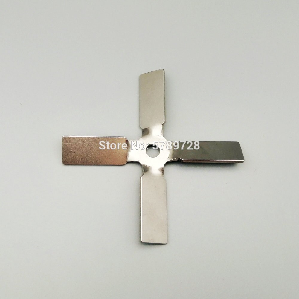 1 st 304 rostfri fyrbladig propeller, omrörningspress ner materialkorspaddeln, för laboratorieblandarutrustning