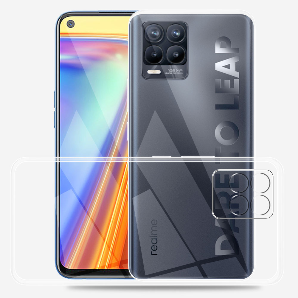Funda transparente de silicona para teléfono Realme, carcasa suave para Realme 8 Pro, 8i, 8Pro