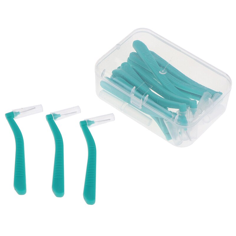 L Form Push-Pull Interdentalbürste 10/20Pcs Oral Care Teeth Bleaching Dental Tooth Pick Zahn Kieferorthopädie zahnstocher Zahnbürste: 20PCS
