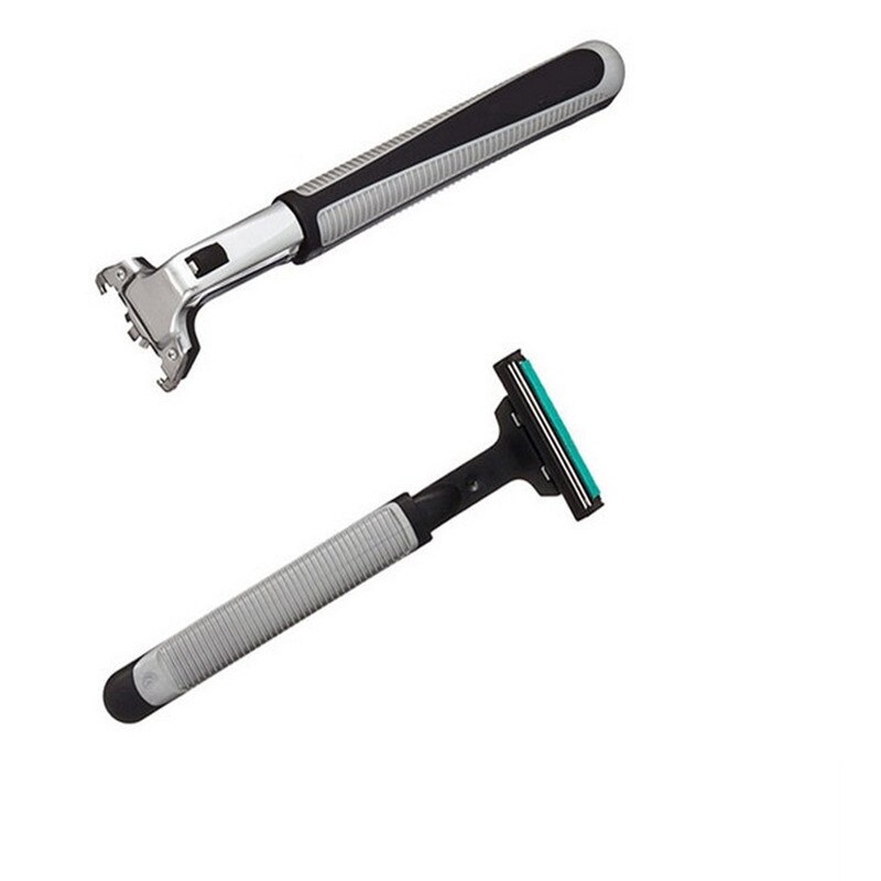 3 In 1 Veiligheid Scheermesjes Voor Mannen 1 Scheermes Houder & 30 Blades Scheren Scheermes Dubbele Lagen 2 Blades scheerapparaat Standaard Trimmer