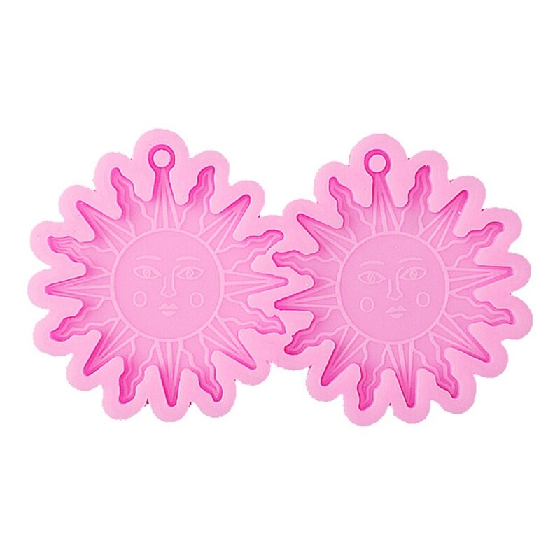 Stampini Silicone Per Gioielli Fai Da Te - 5 Forme Diverse (gatto, Cuore, Stella, Luna, Conchiglia) - Foto 2