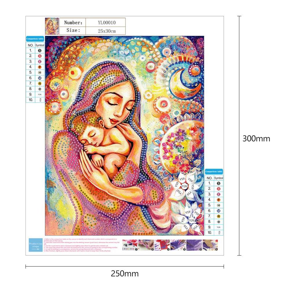 5D DIY Special-shaped Diamond Painting Oxidation resistance durability and non-fading Cross Stitch Embroidery Craft Wall Art: F