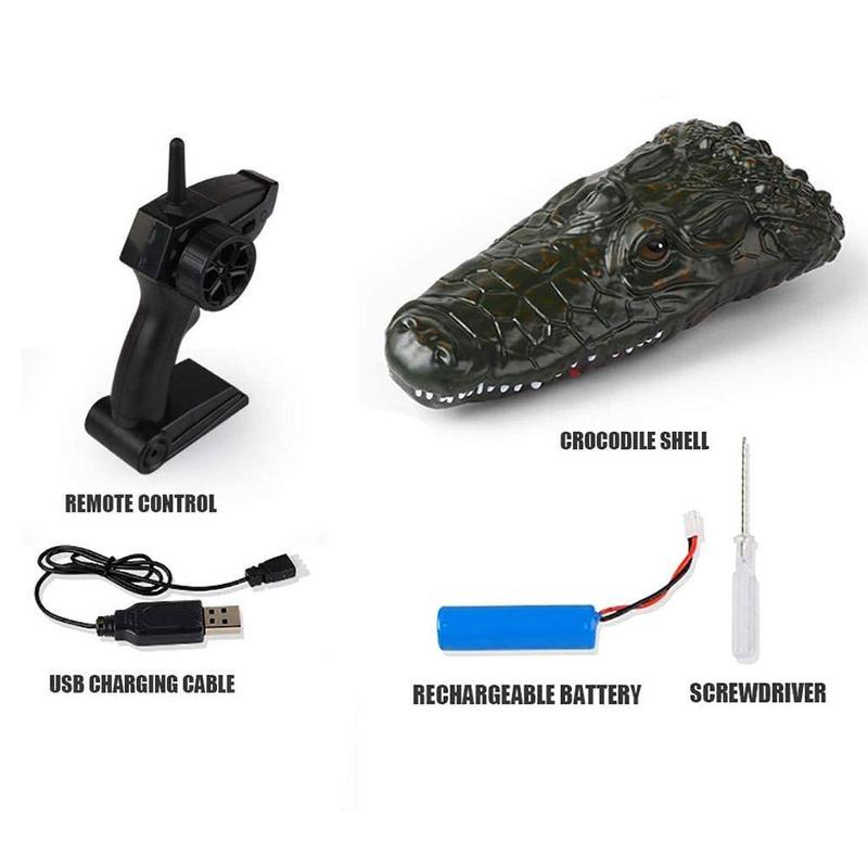 Alligator Afstandsbediening Boot Afstandsbediening Speelgoed Elektrische Krokodil Strand Snelheid Speelgoed Boot Spoof Remote Boot Controle M2G7: Default Title