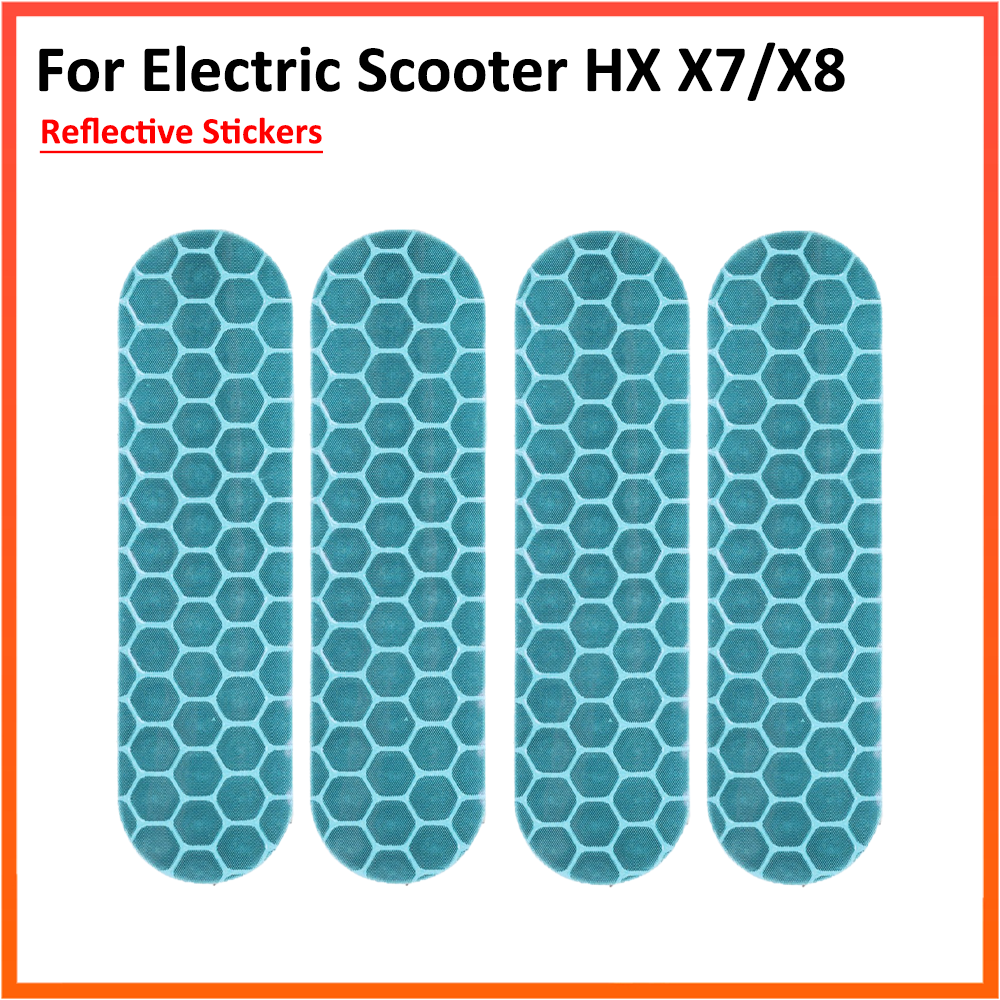 Autocollants réfléchissants pour roue avant et arrière, pour Scooter électrique HX X7 X8, fourche avant, moyeu de roue arrière, bande de protection, pièces et accessoires