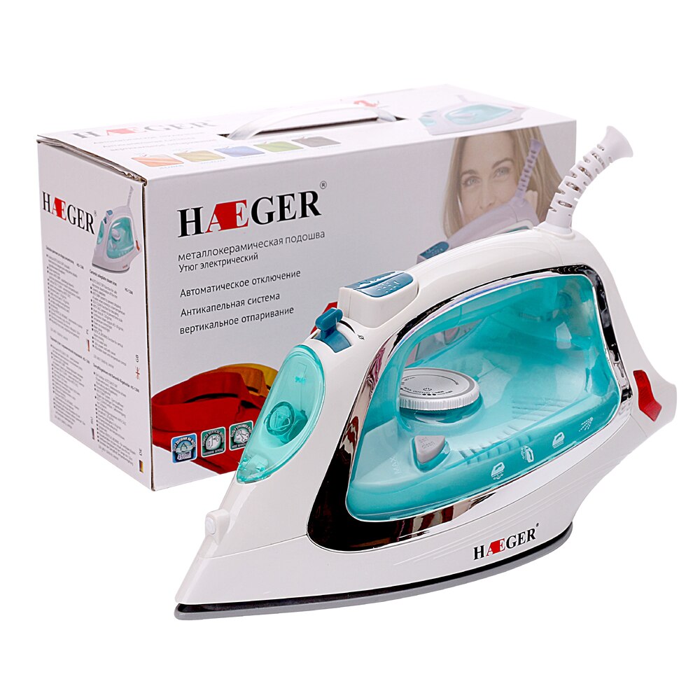 2400W Electric Steam Iron For Clothes laundry home appliances Adjustable Ceramic soleplate iron for ironing