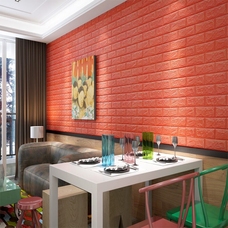 3d behang diy marmeren sticker waterdichte stickers behang woondecoratie kinderkamer 3d zelfklevend behang baksteen