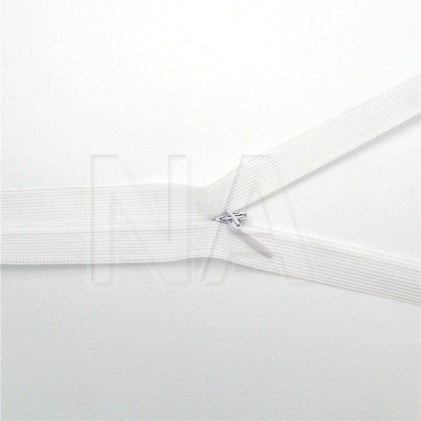 100pcs 40cm White series invisible Nylon zippers Close-end For Sewing Accessories 20 Colors Available Garment accessories DIY