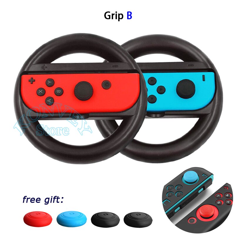 2 stuks nintendo switch-accessoires: stuurwielen, handgrepen, houder, links en rechts, joy-con voor nintendo switch, ns nx-controller: Greep b