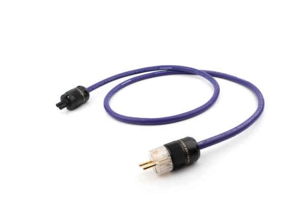 HiFi Lyd Schuko Strømkabel Figur 8 IEC C7 Hunnkontakt EU Forsyningskabel Elektrisk Lydforlengerkabel: Svart / 3m