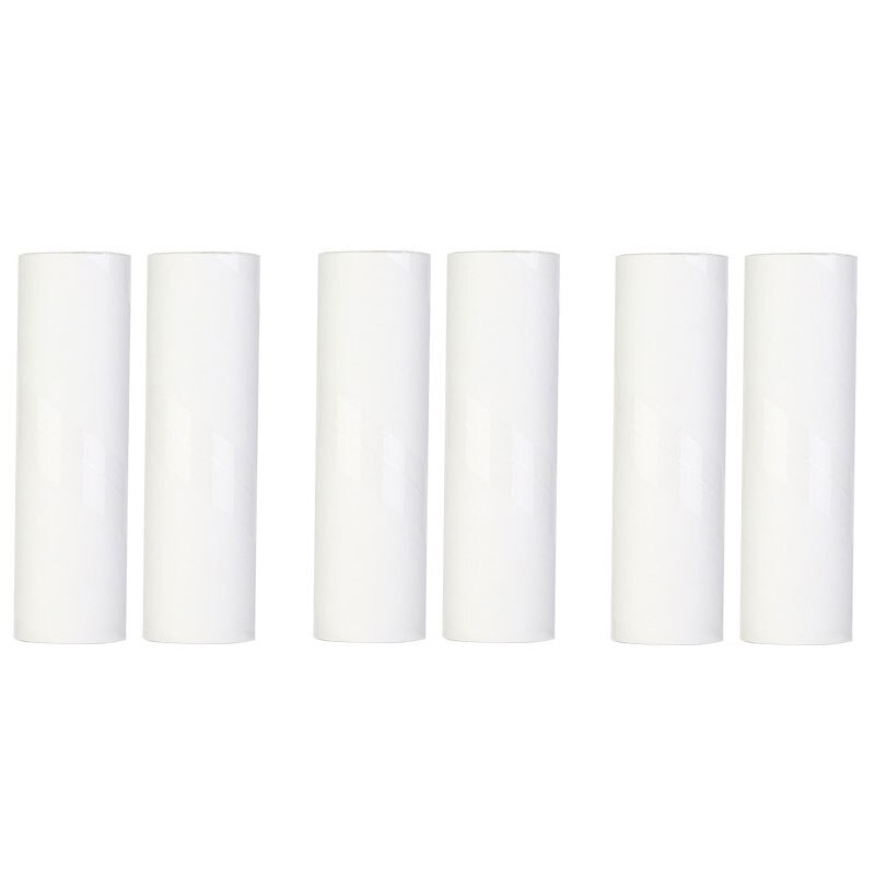 Papier anti-poussière collant, 5 rouleaux + 1 poignée, brosse adhésive déchirable, vêtements, brosse à peluches, Kit d&#39;épilation avec poignée: 6pcs