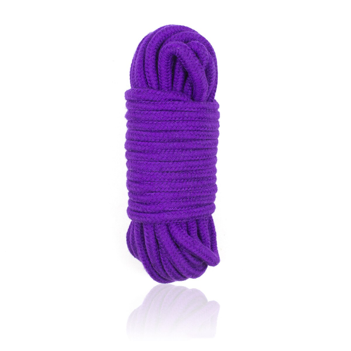Cuerda de algodón de 2 piezas, 5m-10m 8mm, cordón de atado suave fuerte multiusos para acampar, jardinería, canoa, artesanía: 5m / Purple