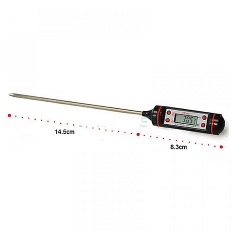 Huis Handige Digitale Voedsel Thermometer,Probe Vlees Keuken Bbq Instelbare Sensor Koken Thermometer