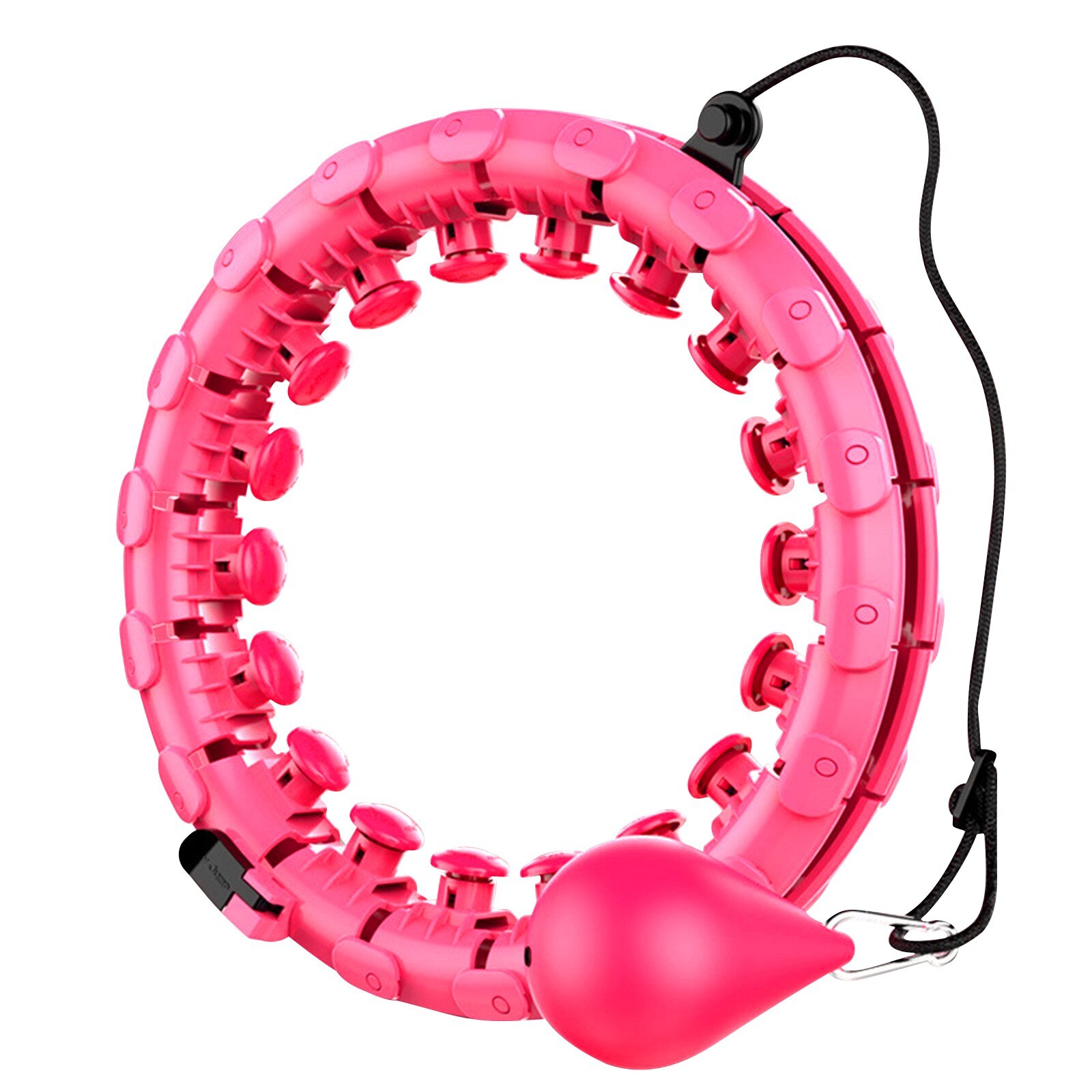 Aros Smart taille réglable cerceau Fitness anneaux cerceaux Massage perte de poids détachable Fitness anneau équipement de Fitness équipement de gymnastique: Rouge