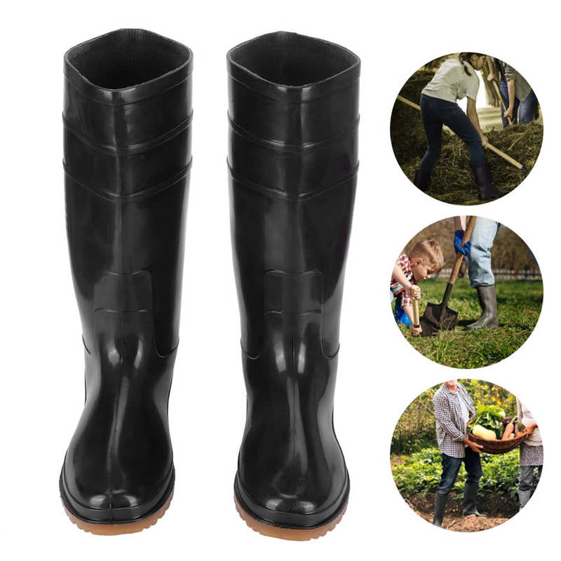 Botas impermeables antideslizantes para el trabajo, para el jardín, granja, ganado, 1 par