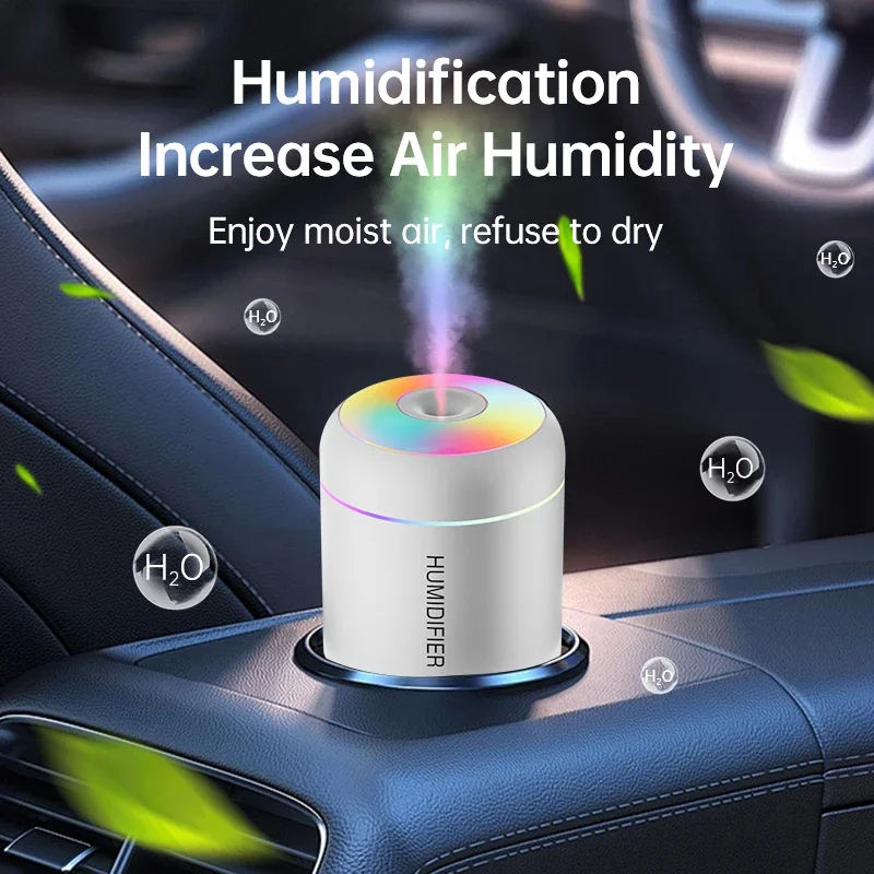 Auto Mini Luchtbevochtiger 180ML USB Elektrische Geurverspreider Essentiële Olie Luchtreiniger Aromatherapie Mist Maker Verlichting Voor Thuis Slaapkamer