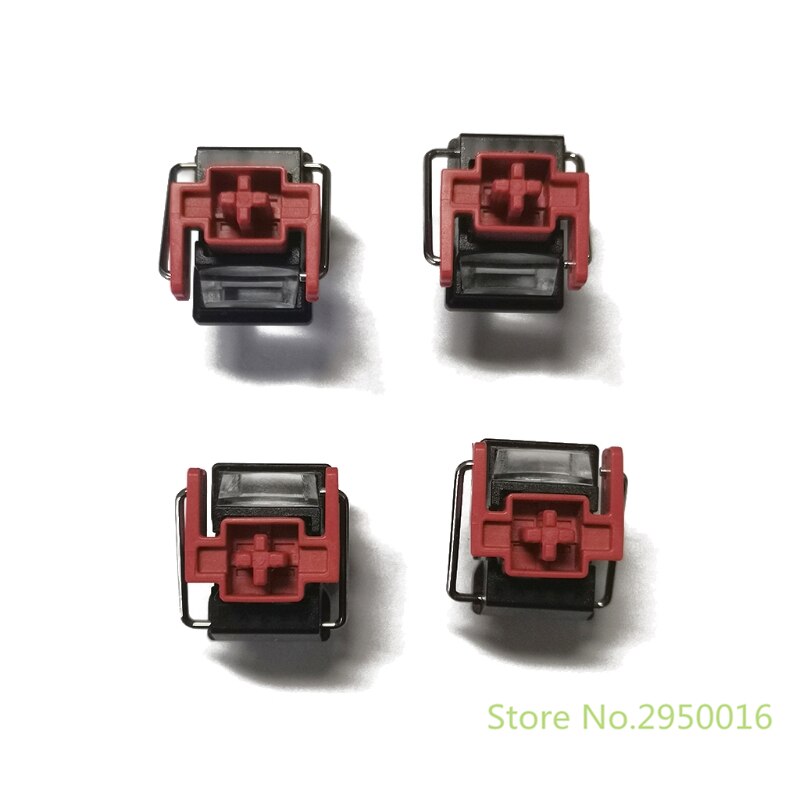 4Pcs Red/Purple Optical Switches Swap Switch for Razer Huntsman Elite Gaming Mechanical Keyboard Switches: red-black