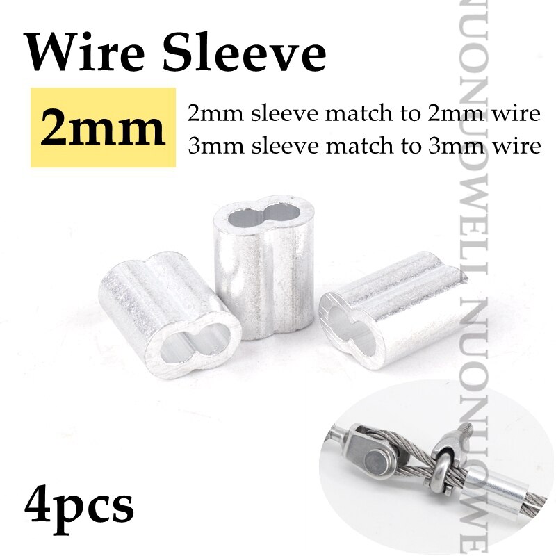 SS304 Installation Zubehör Sonnensegel Armaturen Halter Spannschloss Pulley Set Weichen Draht Seil Snap Haken Volle Ausrüstung: 2mm Sleeve-4pcs