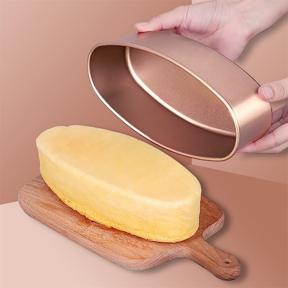 23 Cm Ovale Anti-aanbak Pannen Koolstofstaal Cakevorm Cheesecake Brood Brood Pan Bakvorm Pie Tin Lade Bakvormen Tool accessoires