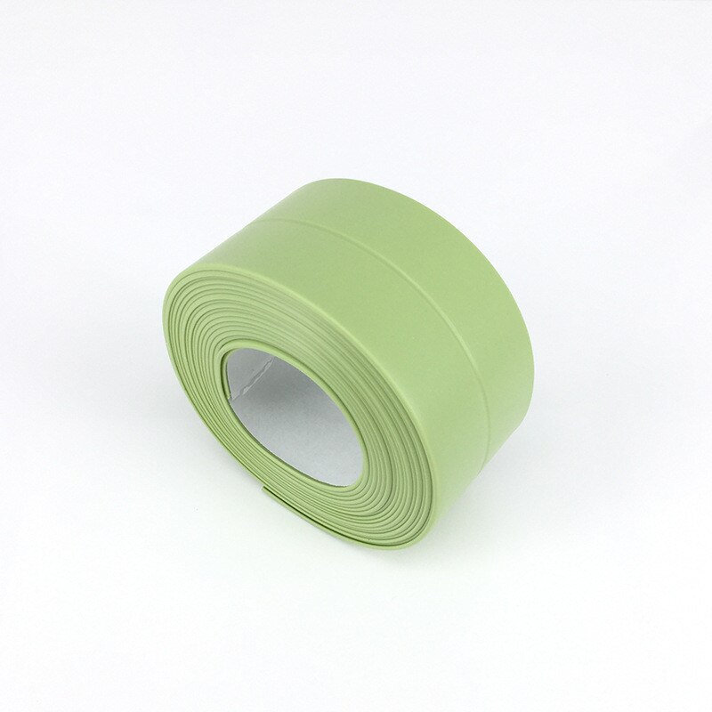 Fregadero de Cocina impermeable moho fuerte autoadhesivo cinta transparente bao crevicio tira autoadhesiva piscina Junta de Agua: Green