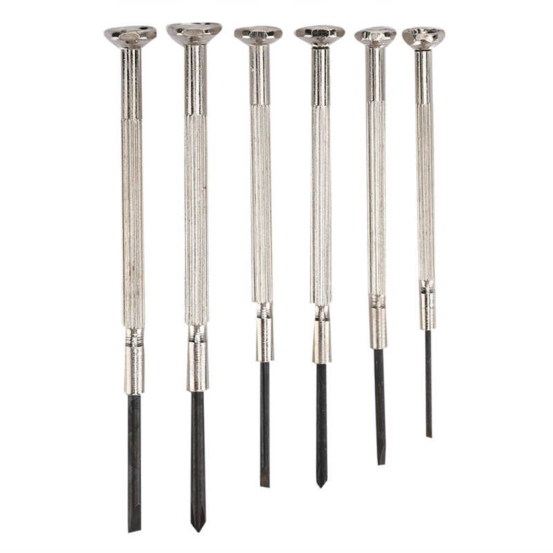 Screwdriver Set 6 Piece Screwdriver Kit For Glasses Electronic Product Watch Repair (Black)
