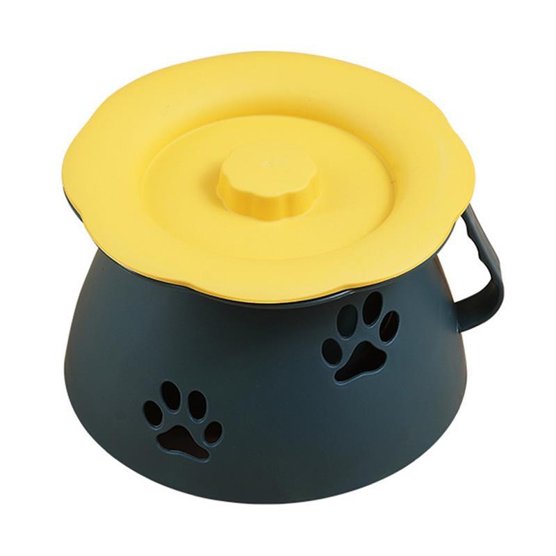 Urinario de plástico grueso para niños, cama doméstica, urinario, olla, asiento de inodoro, botella orinal portátil para adultos, Spittoon con tapa: Dark blue