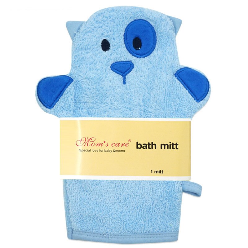 Cartoon Baby Baby Bad Handschoen Handdoek Leuk Dier Super Zacht Katoen Bad Douche Brush Spons Diepe Reiniging Huid Voor Kinderen