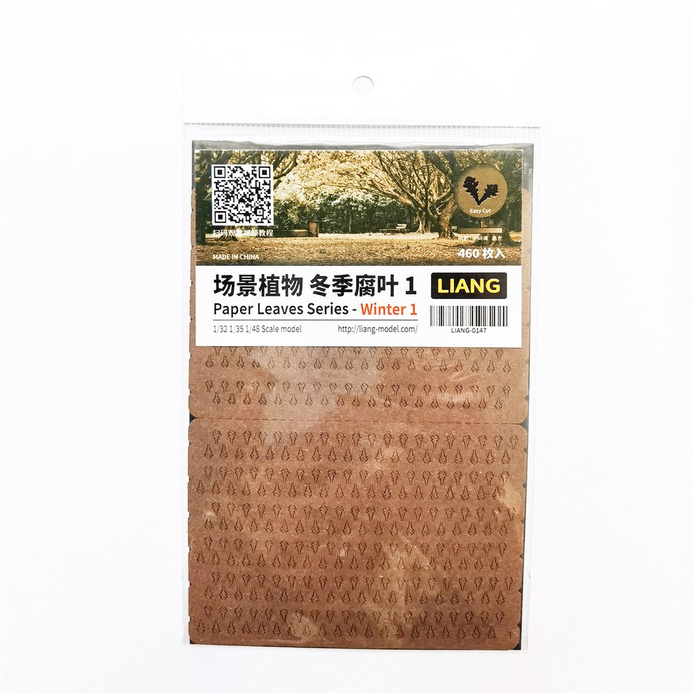 Four Seasons Natural Colors Paper Leaves Series 1/32 1/35 1/48 Scale Plant Model DIY Decorations Accessories: 0147