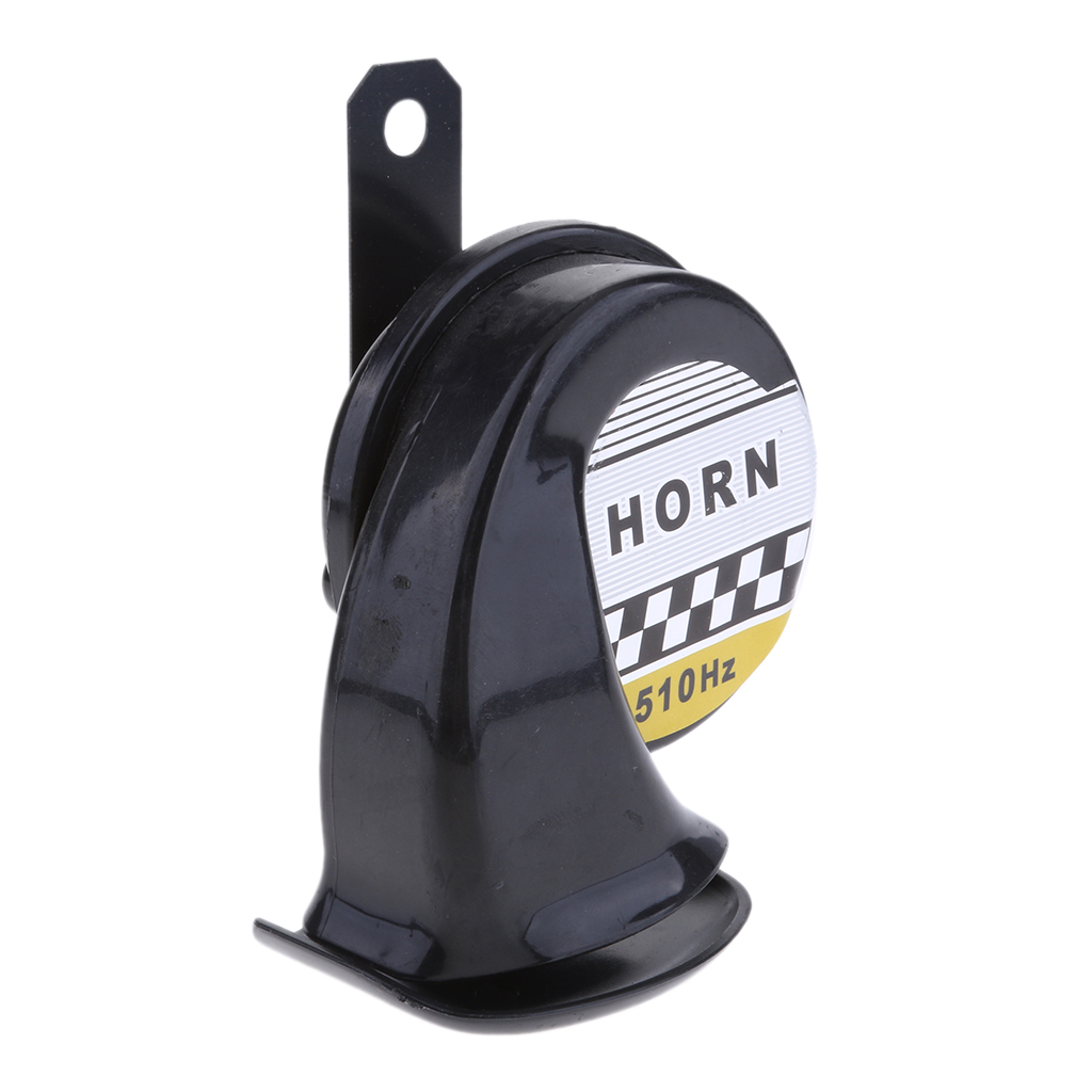 Car Motorcycle 130dB Loud Snail Air Horn Siren Waterproof 510hz 12V DC Black