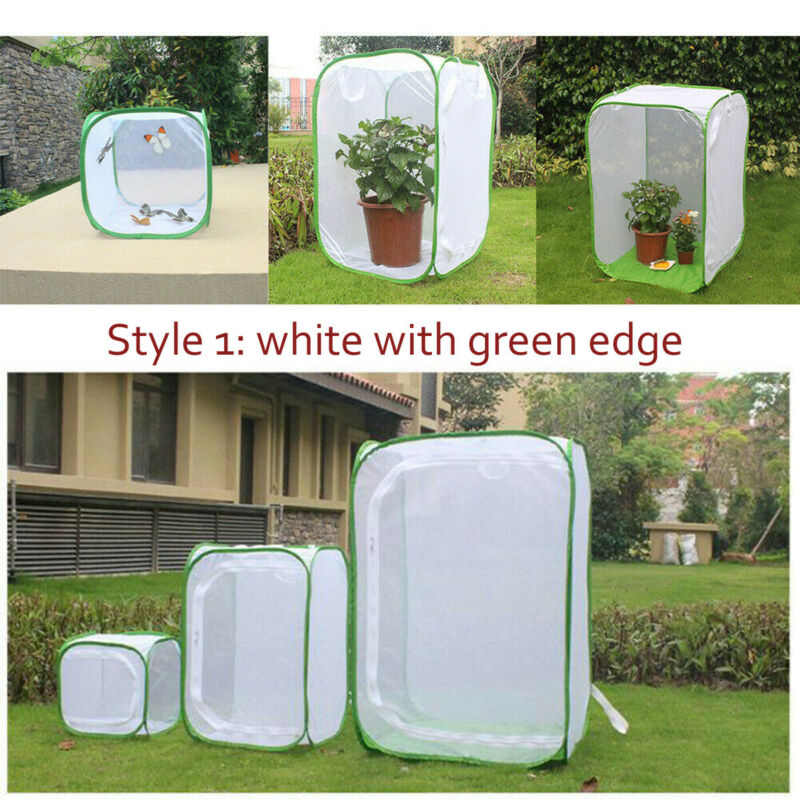 Foldable Habitat Insect Cage Mesh Transparent Surface Portable Zipper