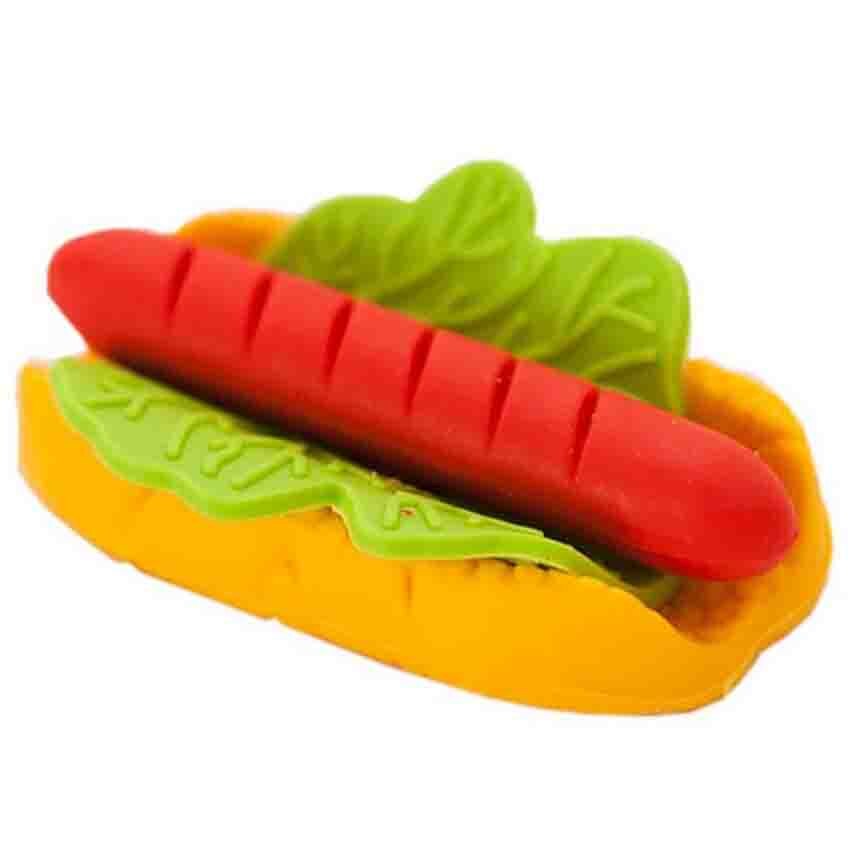 Gomas de borrar creativas con forma de comida para niños, goma de borrar de Chips Hamburg, papelería para niños, borrador de lápiz para estudiantes, suministros de oficina, , 1 ud.